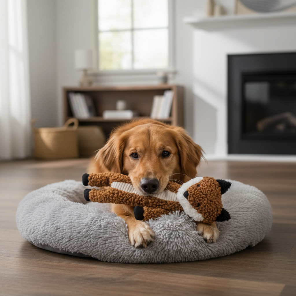 Crinkle Fox Dog Toy, Skinny