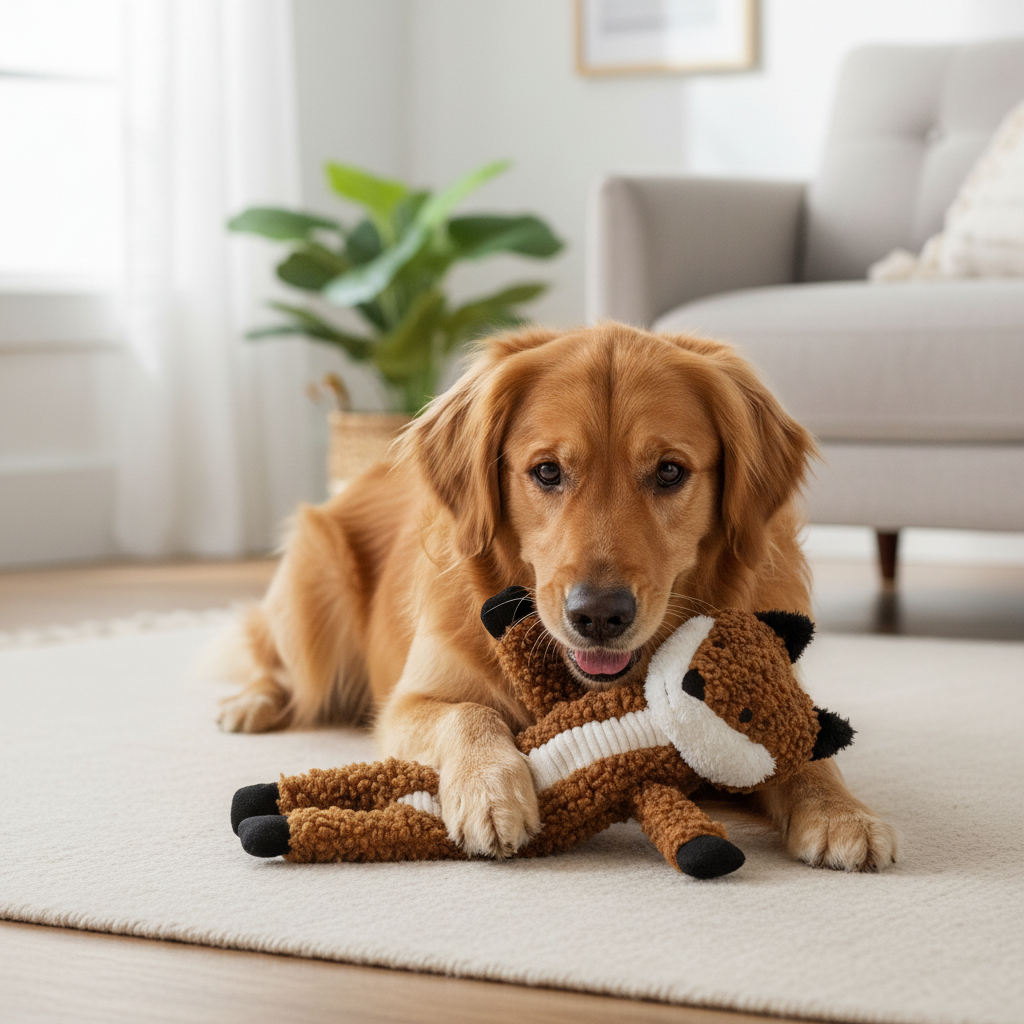 Crinkle Fox Dog Toy, Skinny
